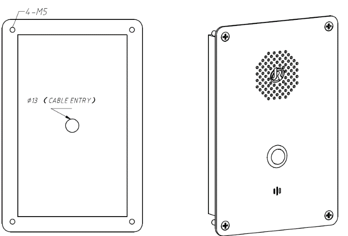 Waterproof Dustproof Clean Room Intercom
