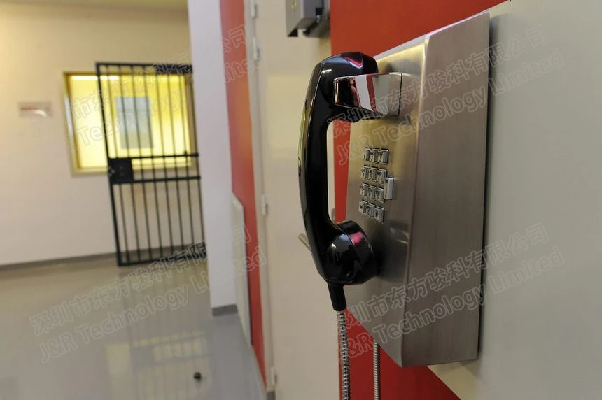 J&R Anti{0}}Vandal kalėjimo telefonas įrengtas Dižone, Prancūzijoje